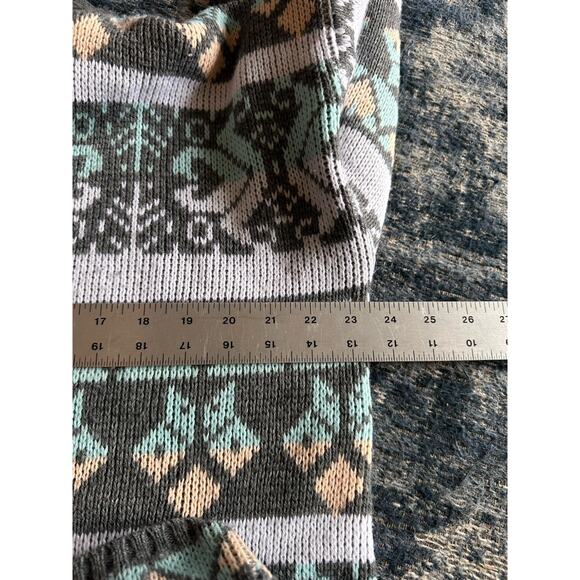 Vintage 80's Croquet Club Sweater Neck Pastel Geometric Womens Small Made In USA - Picture 5 of 5